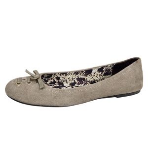 SE Boutique by Sam Edelman Designs Suede Bibliana Flats, Taupe, Size: 8.5